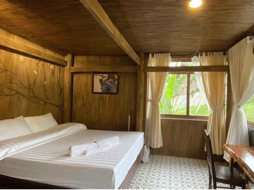 Comfortable mountain homestay on an overnight Ha Giang by Jeep stay