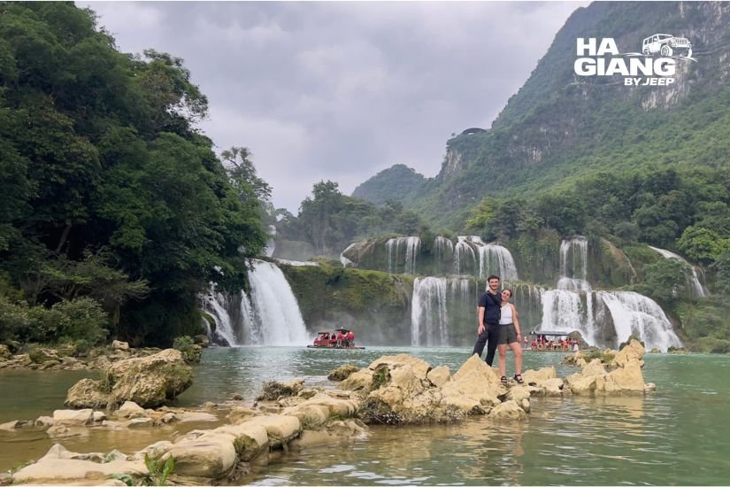 Ban Gioc Waterfall on the Vietnam China border in Cao Bang