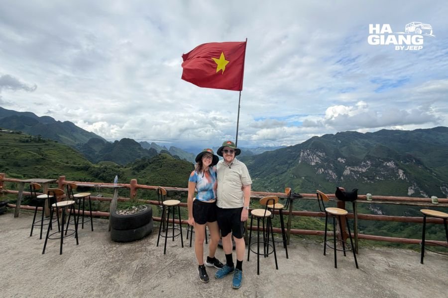 Dry season Ha Giang road in good clear condition
