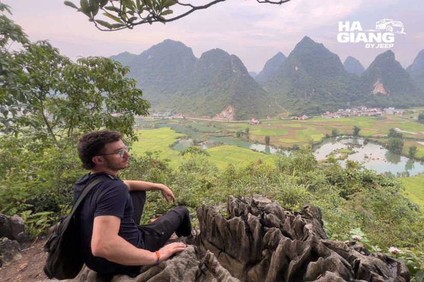 Green conical karst on the Cao Bang side of the Ha Giang to Cao Bang route