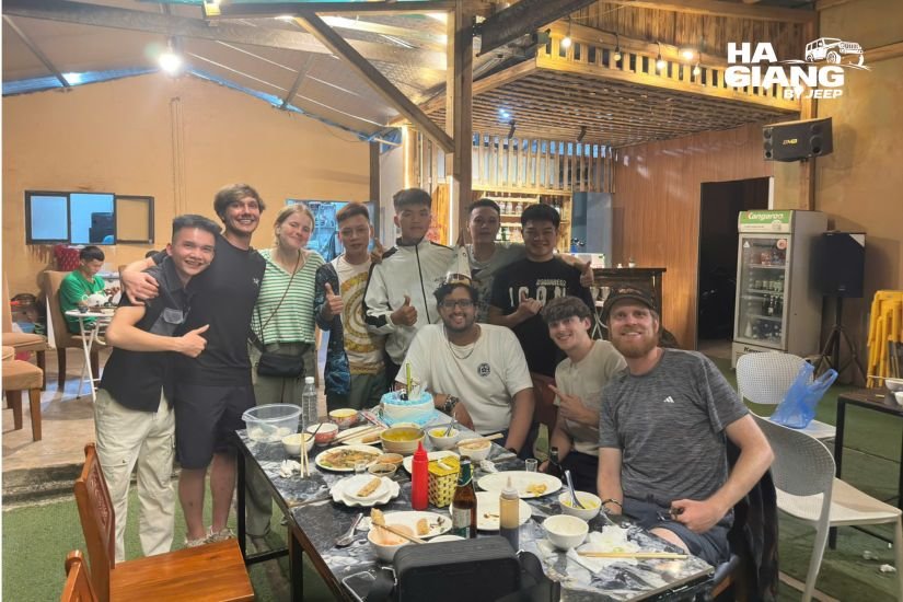 Homestay dinner on the Ha Giang Loop, one of the things extra days buy you