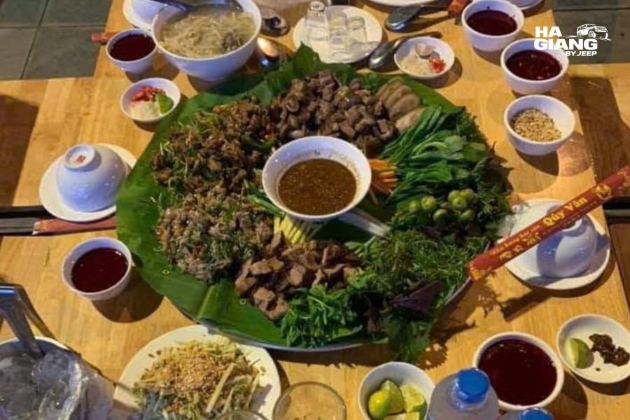 Homestay dinner with com lam and corn wine in a rice terrace village, Ha Giang