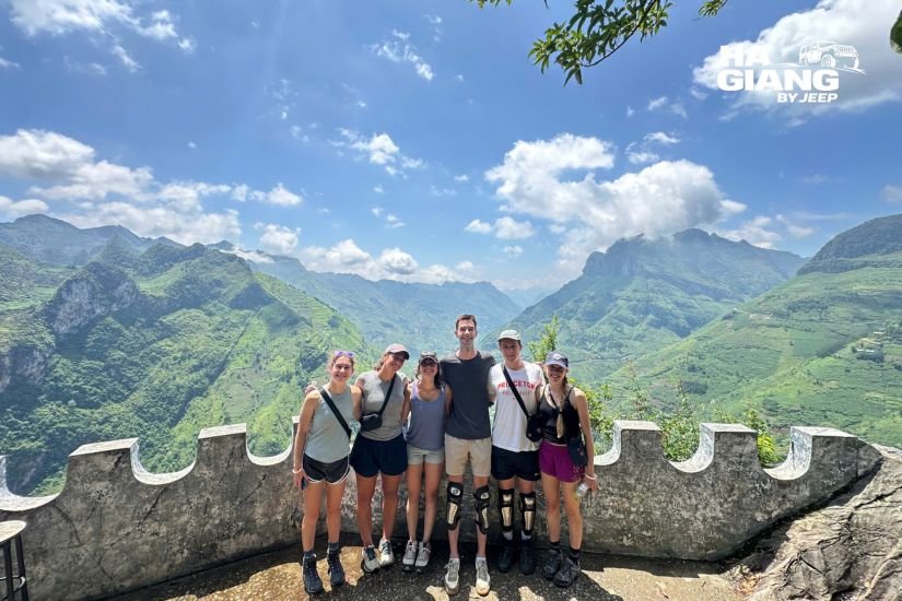 Leaving the Dong Van Karst Plateau on the Ha Giang to Cao Bang route