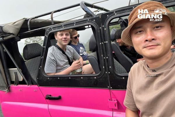 Local English speaking jeep driver on the Ha Giang Loop
