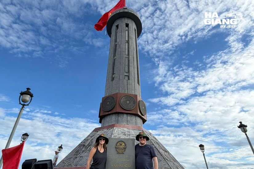 Lung Cu Flag Tower marking the northernmost point of Vietnam on the Ha Giang loop