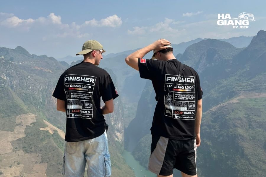 Ma Pi Leng Pass panorama above the Nho Que River in Ha Giang