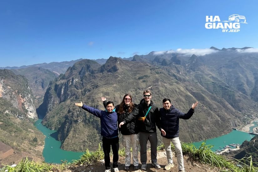 Ma Pi Leng Pass road above the Nho Que River gorge in Ha Giang