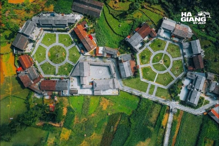 Meo Vac town surrounded by karst mountains in Ha Giang