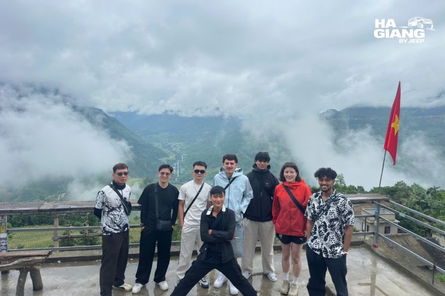 Storm clouds and wet road near Meo Vac in early September, Ha Giang