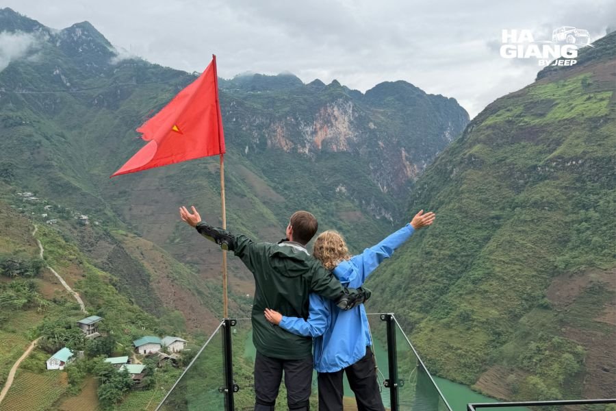 The Nho Que River seen from Ma Pi Leng in the Ha Giang rainy season