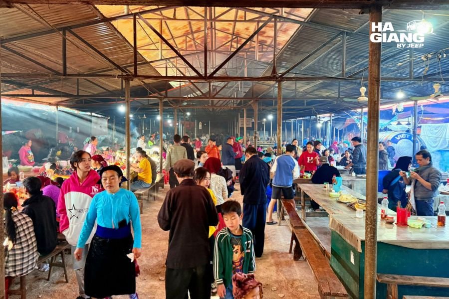 The old market hall in Dong Van Old Quarter