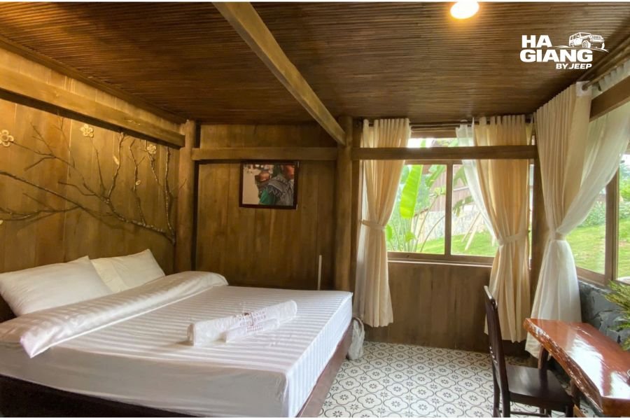 Traditional homestay in Meo Vac with mountain views
