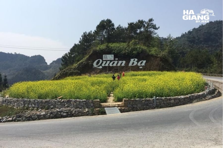 Winding road climbing to Quan Ba Heaven's Gate