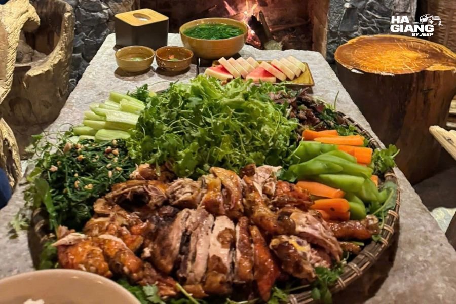 Shared homestay dinner in Ha Giang, easy company for solo travelers