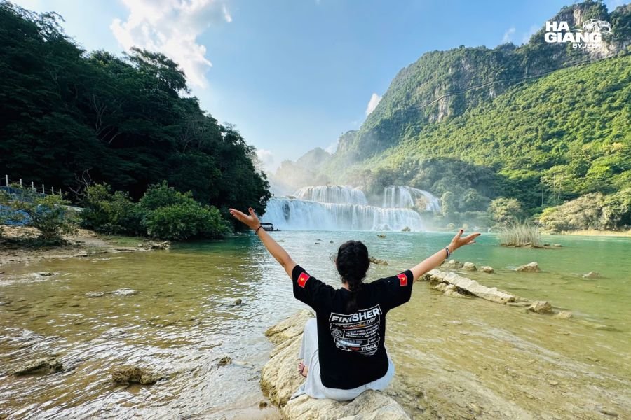 Ban Gioc Waterfall in Cao Bang during high water season