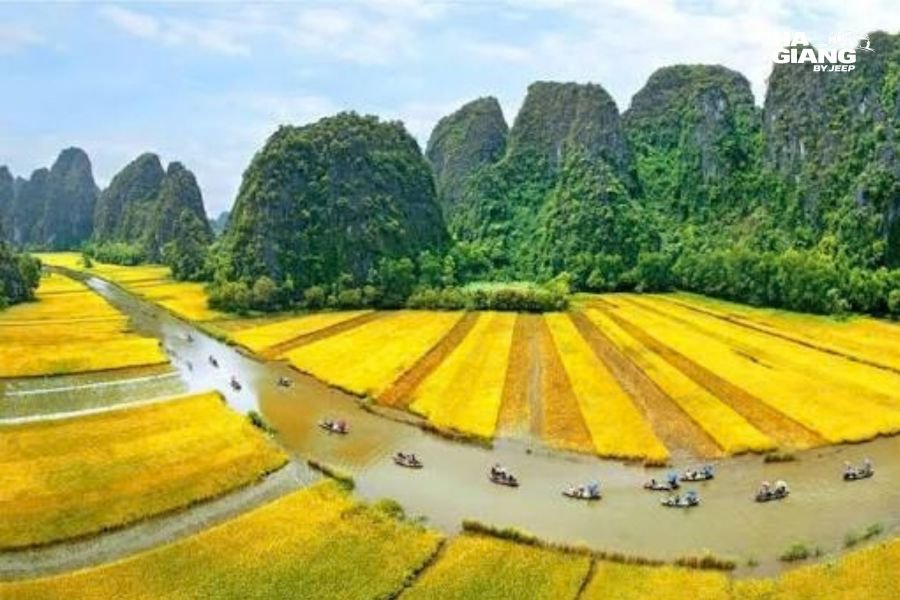 Crispy rice and goat dishes, local specialties of Ninh Binh