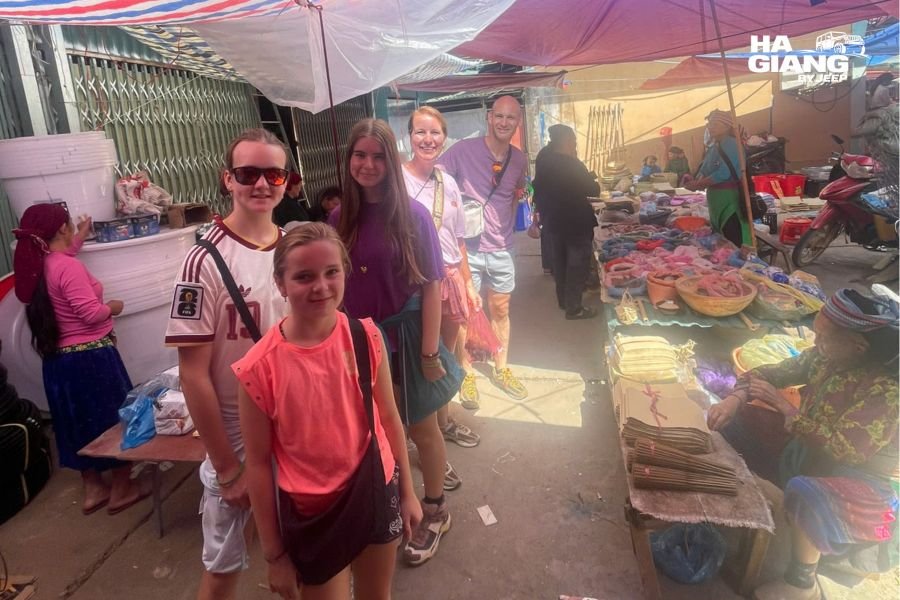 Market morning in Ha Giang where several of the ethnic groups of Ha Giang meet and trade