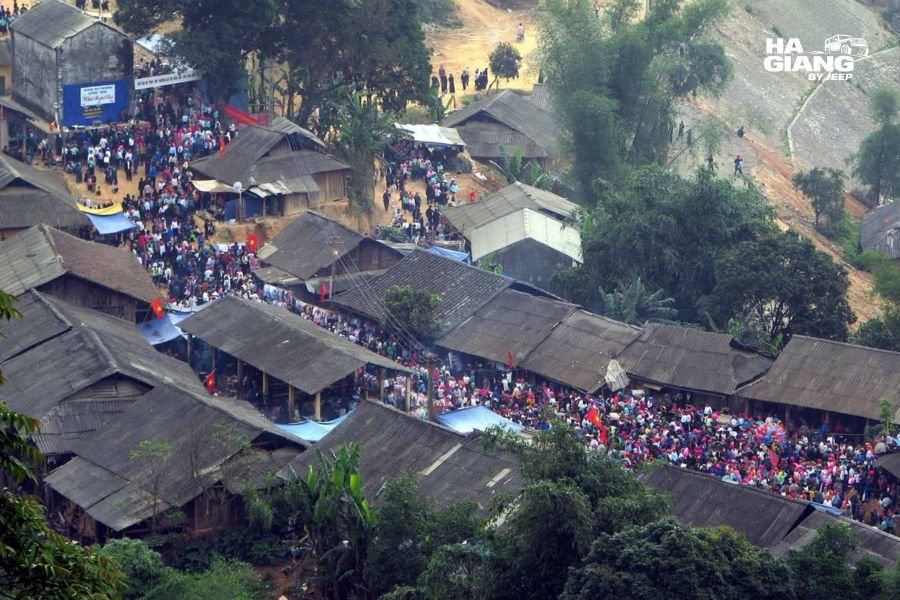 Temple site connected to the Khau Vai Love Market legend in Meo Vac, Ha Giang