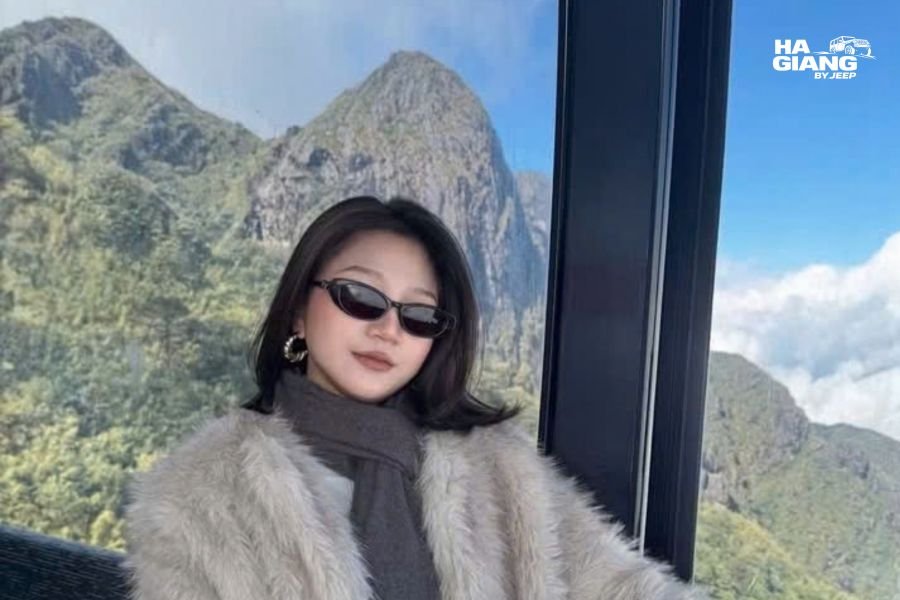 The Fansipan cable car above Sapa, northern Vietnam