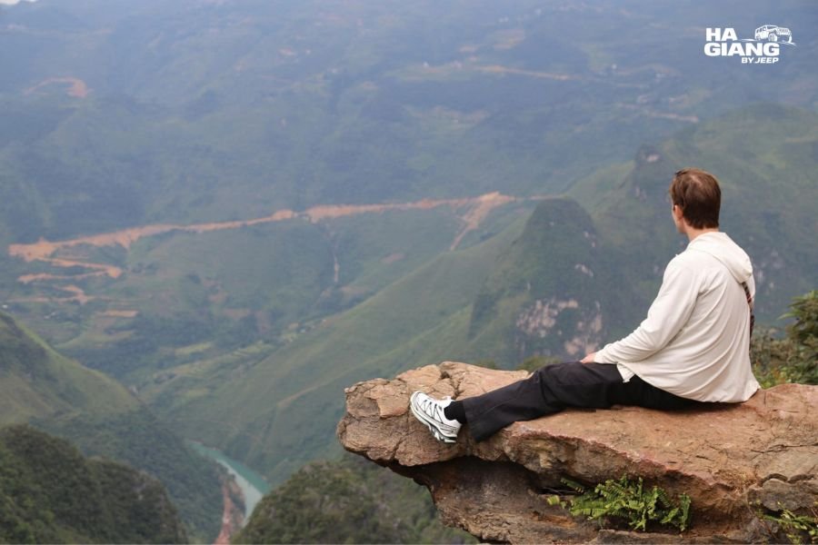 The M Viewpoint on Ma Pi Leng Pass above the Nho Que River, Ha Giang