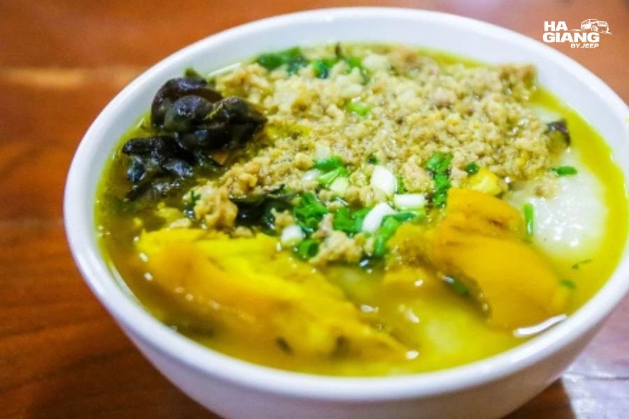 A bowl of local soup at a Ha Giang market, northeast Vietnam