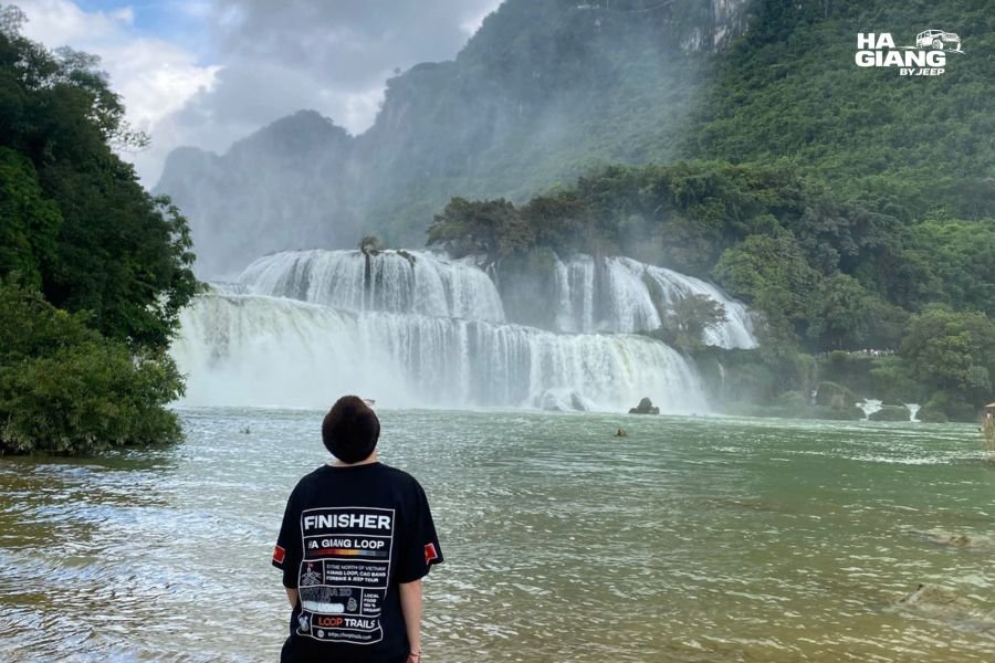 Ban Gioc Waterfall water levels at their highest in flood season, Cao Bang