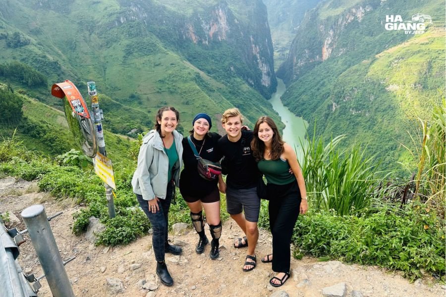 Tu San Canyon viewed from Ma Pi Leng Pass on the Ha Giang Loop